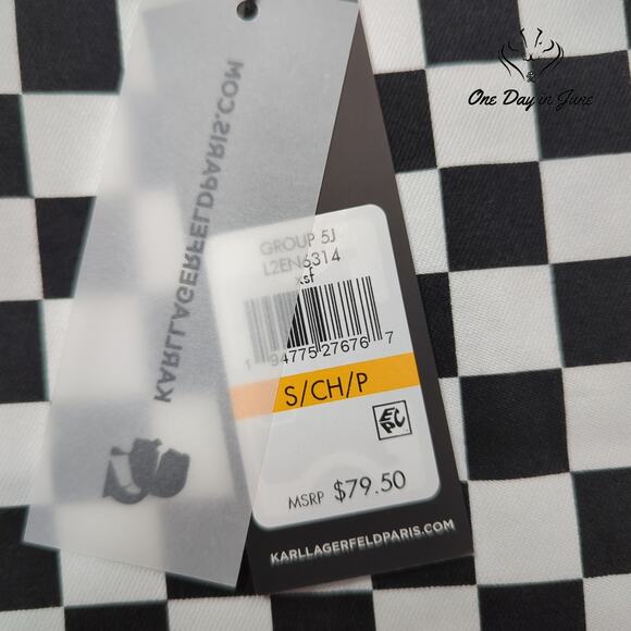 Karl Lagerfeld Checkered Mini Skirt Size S - Picture 2 of 5